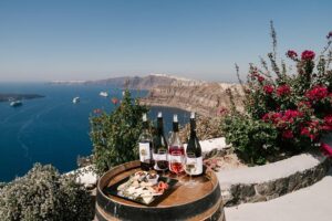 Wine Tour Santorini - Stop 1 at Canava Roussos: old-style canava, newer wine generation