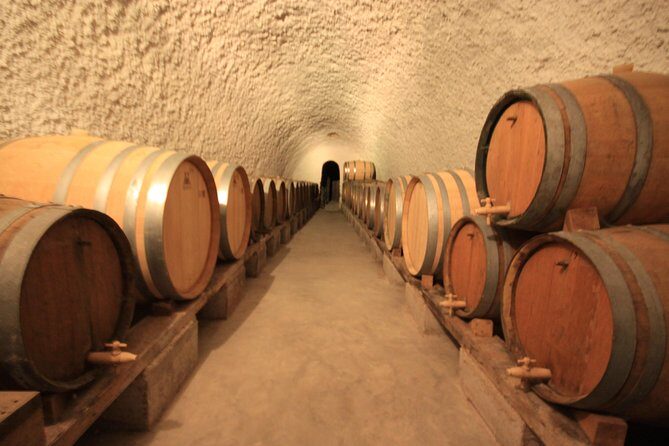 Wine Tour Santorini - Stop 3 at Venetsanos Winery: caldera views and a modernized setting
