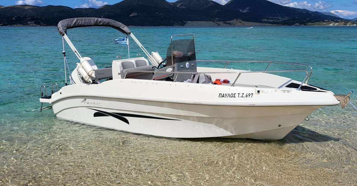 Zakinthos: Private Boat Rental to Shipwreck and Blue Caves - Taking the wheel at Kavos Psarou