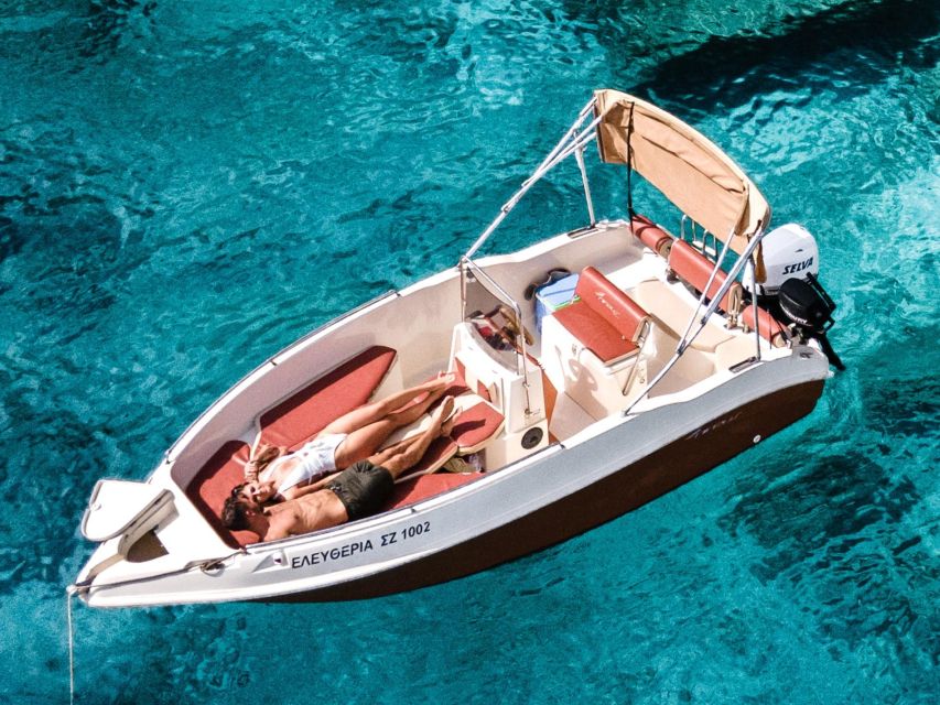 Zakinthos: Private Boat Rental to Shipwreck and Blue Caves - Xygia Beach and the first swim stop
