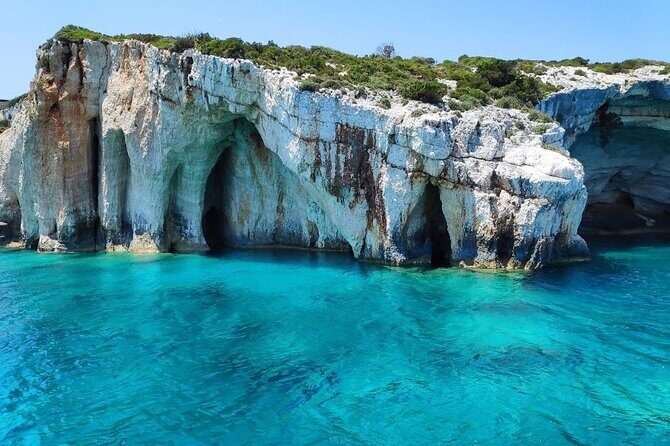 Zakynthos All Day Tour Shipwreck beach, view point-Blue Caves - Sfogio Beach and White Beach: two swimming stops that break up the driving