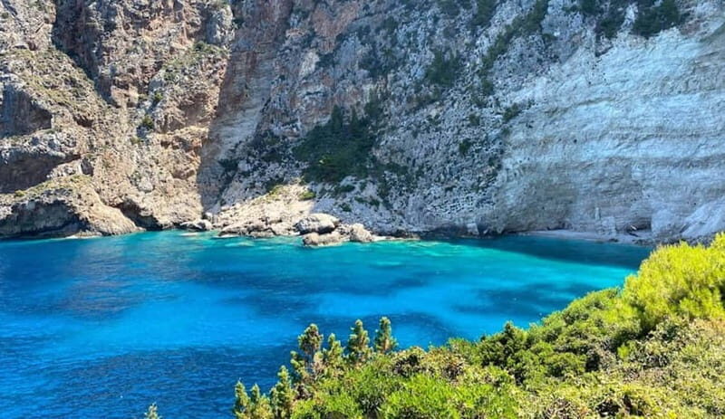 Zakynthos: Blue Caves and Navagio Bay Swim Cruise - Blue Caves: swim-time in the cave color zone