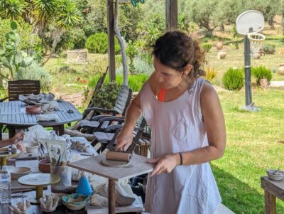 Zakynthos Ceramic Workshop Experience - Meeting Dyonisia at ADAMIEION Ceramic Art Studio
