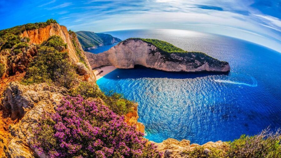Zakynthos: early morning Shipwreck,Blue Caves and view point - Sfogio Beach break: more sea time, less fuss