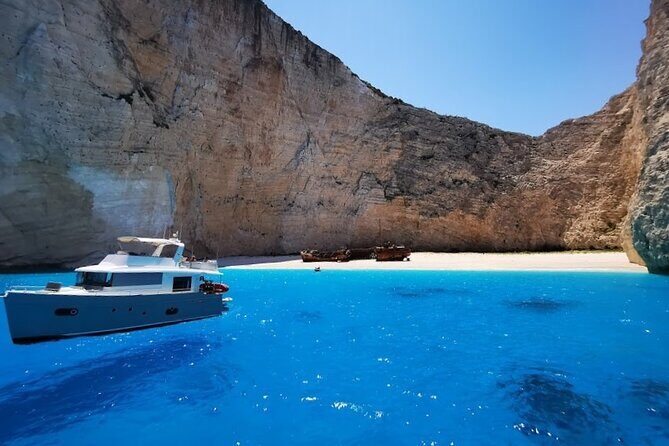 Zakynthos Early Morning Small Group Tour Shipwreck & Blue Caves - Sfogio Beach: Secluded Swim Time With Real Cliff Views
