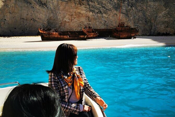 Zakynthos Early Morning Small Group Tour Shipwreck & Blue Caves - Maravelia Cave: When Adventure Means a Few Rocky Steps