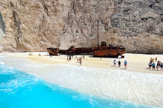 Zakynthos Half day tour Shipwreck beach Blue Caves by small boat - Getting to Agios Nikolaos by coach and small boat