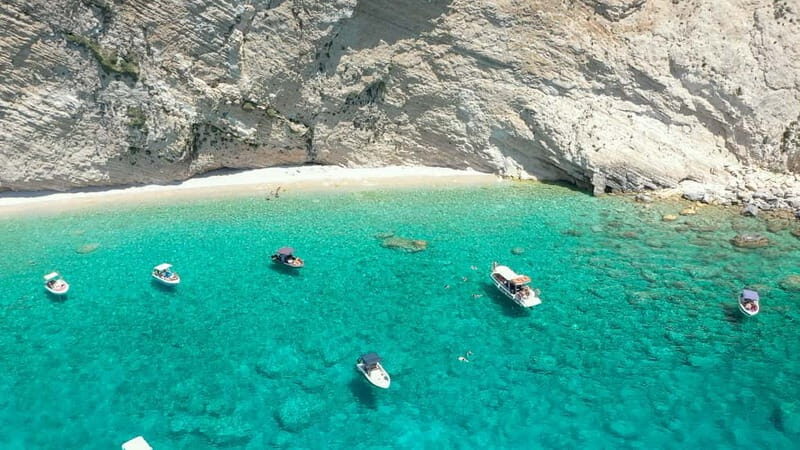 Zakynthos: Private Boat Tour – South Coast & Swim Stops - Stop 2: Mizithres rock formations, white cliffs, and turquoise water