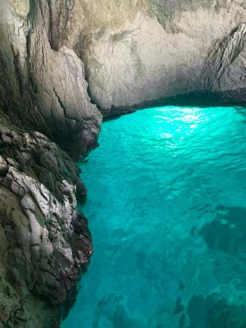 Zakynthos: Shipwreck Beach & Blue Caves Adventure - Xigia Beach brings cold, milky-blue water