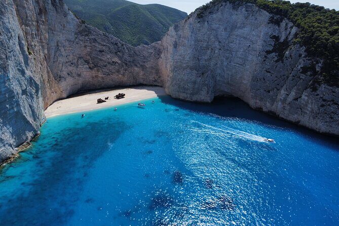 Zakynthos Shipwreck Beach with Blue Caves Land and Sea Tour - Porto Vromi: where the day turns from land photos to sea time