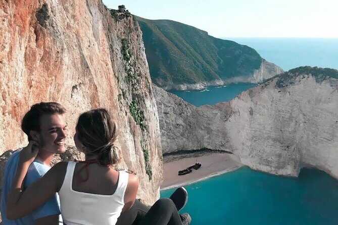 Zakynthos Small Group Tour Shipwreck bay Blue Caves by Land & Sea - Xigia Pigadi Sulphur Springs and the Old Olive Tree in Exo Chora