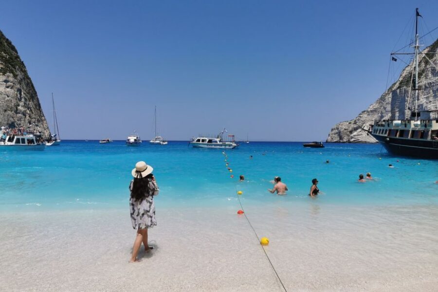 Zakynthos Small Group Tour Shipwreck & Blue Caves Land & Sea - Xigia sulfur beach: a natural spa stop with real downtime