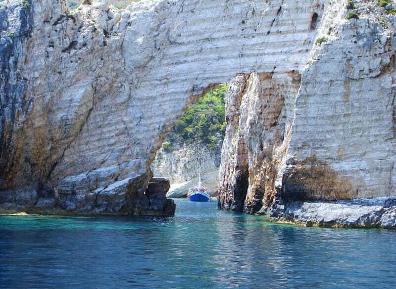 Zakynthos: Sunset Cruise to Myzithres with Wine & transfer - Marathonisi Island swim time and the turtle rules you must follow