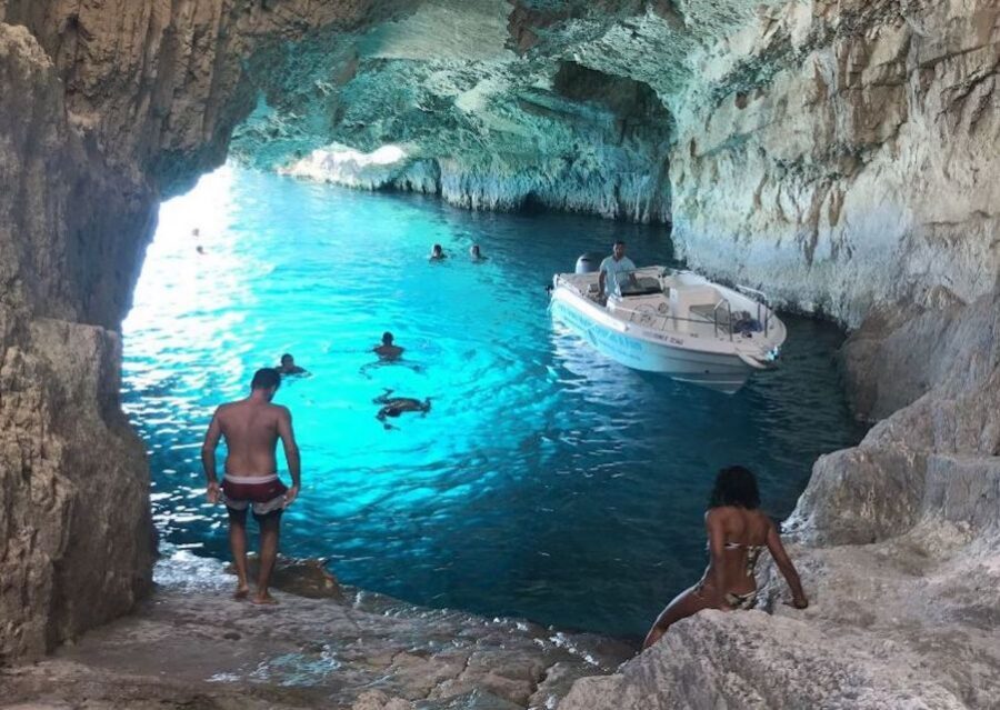 Zakynthos: West Coast & Navagio Bay Cruise with 2 Swim Stops - Hidden Treasure Cave (Blue Eye Cave): the cave moment depends on the sea