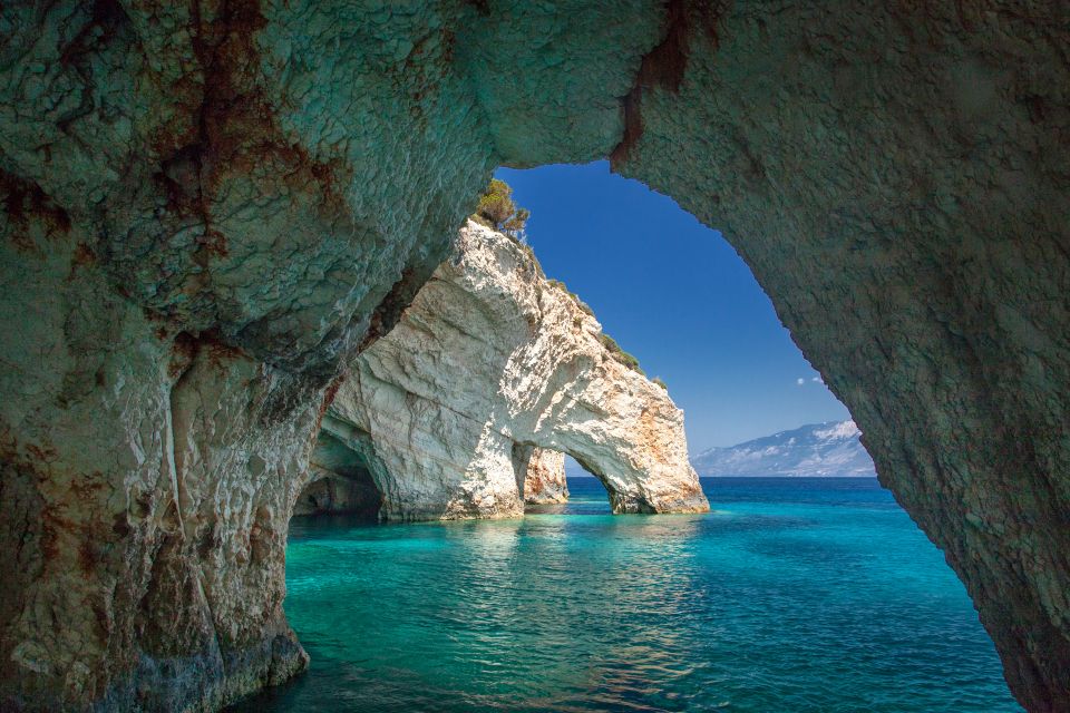 Zante Cruise to Blue Caves & Shipwreck Beach Photostop - Navagio Shipwreck Beach from the Water