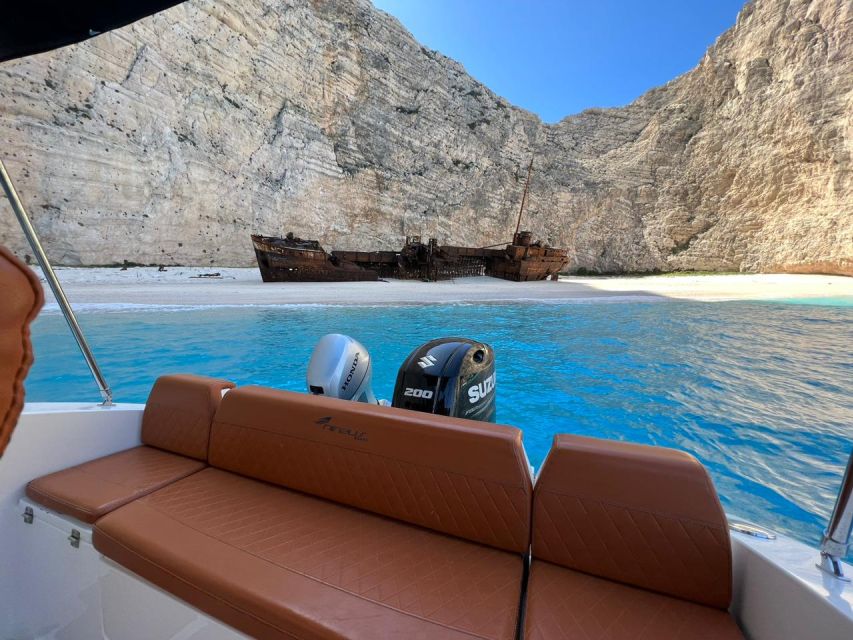 Zante Private Cruise to Shipwreck Beach & Blue Caves (max 9) - Navagio, the famous shipwreck coast
