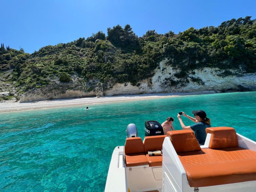 Zante Private Cruise to Shipwreck Beach & Blue Caves (max 9) - Swimming at Xygia Beach