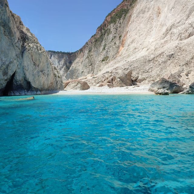 Zante Private Cruise Turtle Island, Keri Caves & Mizithres - Mizithres Beach: The Recently Formed Paradise Moment